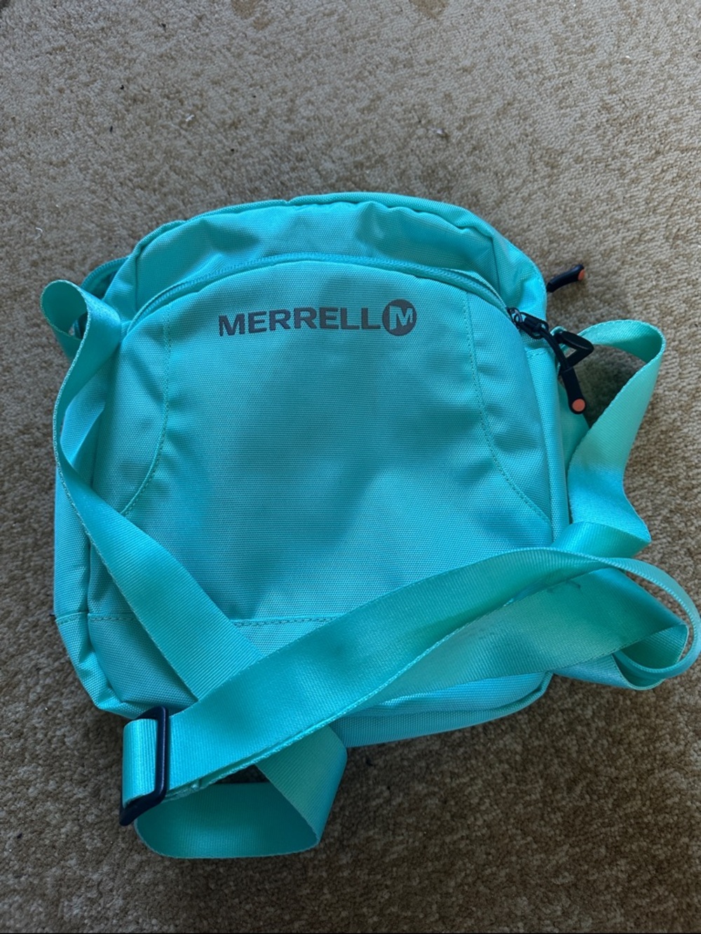 Merrell light green massager cross body several pockets purse - Picture 7 of 7